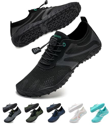 WateLves Scarpe da Scoglio Uomo Donna Scarpe da Immersione Scarpe da Spiaggia Acqua Piscina Drenaggio Antiscivolo Asciugatura Rapida Surf Unisex
