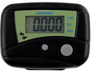Podómetro para caminata, pasos y millas | podómetro digital LCD, monitor de grabación de distancia para fitness, ejercicio, correr, senderismo, entrenamiento | Caminata, correr, natación, senderismo