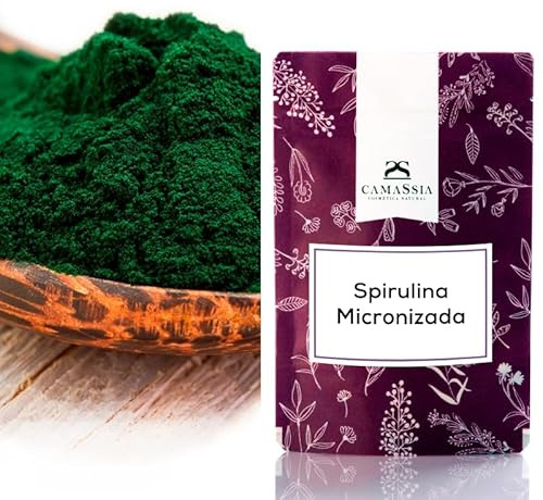 Camassia Spirulina (Espirulina) micronizada | Ingredientes varios | Rica en vitaminas, minerales, nutrientes, proteínas vegetales y aminoácidos esenciales. | 100gr