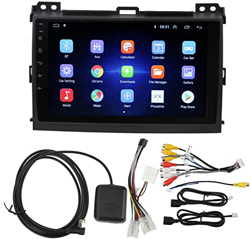 Reproductor Multimedia para Automóvil, Pantalla Táctil Reproductor Multimedia Estéreo para Automóvil Reemplazo del Sistema de Navegación GPS para Land Cruiser Prado 120 LC120