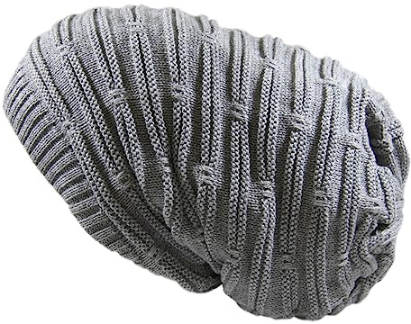 RW Rasta Stretch Long Beanie Hats (Gray)