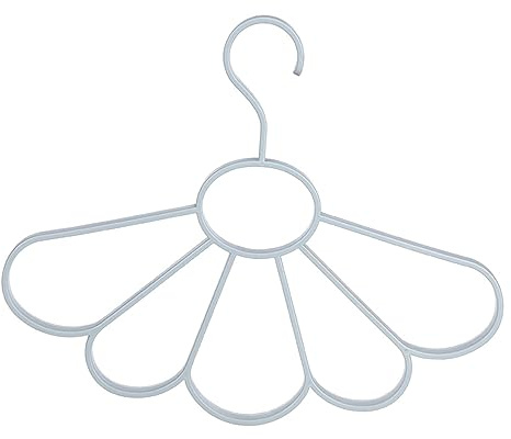 Cabilock Porte-écharpes Multifonction en Plastique Bleu Nordique, Cintre à Écharpes Et Ceintures D'éventail, Rangement Gain De Place pour Foulards Et Cravates, à Suspendre Placard Polyvalente