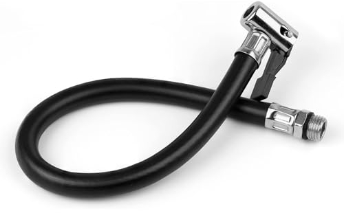 thirei Reifenfüller, Reifenfüllschlauch, Reifenfüller Schlauch, 13mm, Gummi, Metall, für Fahrräder, Motorräder und Autos