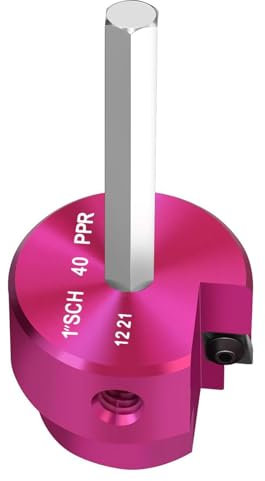 LXXAOFDC Alésoir de tuyau en PVC efficace de 2,5 cm, 3,8 cm, 5,1 cm, 7,6 cm pour un entretien facile pour les amateurs