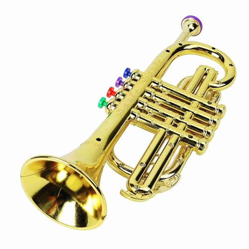 trompette enfant 4 ans 6 8 10 doré enfants 3 ratzky jouet musicale métal vraie pour Enfant Trompette Jouet Couleur Or Enfants Formation Musicale Clé-couleur Kid éducatif Trumpet baby trumpet year