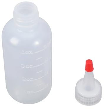 XuQiZZpp Bottiglia portatile da spremere, a prova di perdite, con applicatore e punta per la pittura e la cura dei capelli