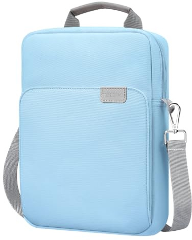 TiMOVO Housse Sac pour Tablette 9-11 avec Bandoulière, Bleu d'été | Compatible avec iPad A16 11, Air 11/10,9, iPad 10/10,2, Galaxy Tab A11 Plus. Multi-poches, Poignée, Protection Rembourrée