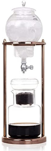 Iced Drip kaffebryggare 600 ml/20,29 oz kallbryggare, kaffebryggare med isdropp med avtagbart filter, iskaffebryggare och istebryggare Återanvändbar