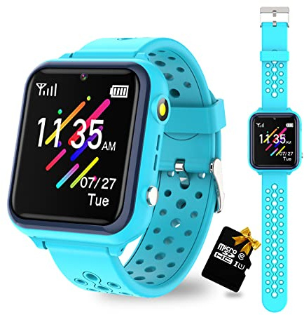 Retysaz Smartwatch Kinder, Spiele, Telefon für Mädchen und Jungen