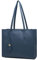 MORGLOVE Handtasche Damen Groß Shopper Tasche Mode Schule Arbeit Freizeit Henkeltasche mit Reißverschluss (A-Blue)