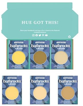 Rust-Oleum Bathroom Wall Paint in Matt Finish - Warming Yellows Tester Box
