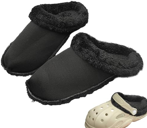 Semelles intérieures de rechange pour sabots - Doublure chaude pour sabots - Pantoufles d'hiver doublées en peluche - Doublure intérieure en fourrure blanche