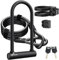 Sportneer Fahrradschloss 18mm Hochbelastbar Bügelschloss mit 180CM Hochsicherheits-Stahlkabel&Stabile Halterung&Schlüssel Anti-Diebstahl sichere Schlösser für Rennrad E-Bike, 29x16cm