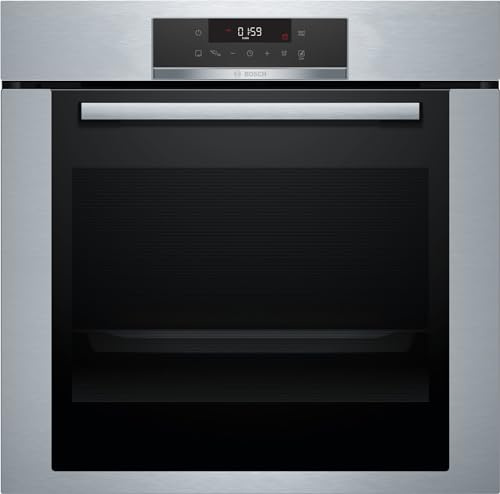 Bosch HBA372BS0 Horno Eléctrico Ventilado, 71 Litros, Negro Inox, Clase Energética A