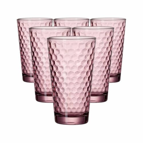 Ritzenhoff & Breker Longdrinkgläser-Set Favo, 6-teilig, Berry, Glas