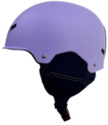 Baoblaze Skihelm, Kopfbedeckung, atmungsaktiv, Sporthelm, Skifahren, Zubehör für Skateboarden, Outdoor-Sport, Rollschuhlaufen, Radfahren, Damen, Lila, M