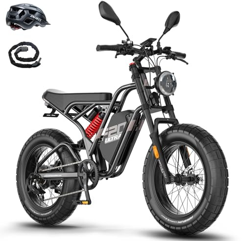Fafrees F20 Ultra Bicicleta Eléctrica, Batería de 25 Ah/1200 WH, Fatbike de 20 x 5.0, Frenos Hidráulicos, 79 N·m, Bici de Montaña Eléctrica para Adultos, Alcance 80-140 KM (Negro)