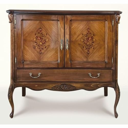 Casa Padrino Cómoda de dormitorio barroco de lujo marrón 123 cm - Muebles barrocos