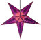 GURU SHOP Faltbarer Advents Leucht Papierstern, Weihnachtsstern 60 cm - Minas Violett, Papiersterne 60 cm