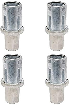 DuraSteel Adjustable Stainless Steel Bullet Feet for 1-5/8 O.D Tubing, Set of 4