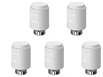 SPORTARC 5 Stück für Tuya ZigBee Heizkörperthermostat Smart Thermostat Heizung Digitaler programmierbarer Heizungsthermostat, kompatibel mit Alexa/Google Home