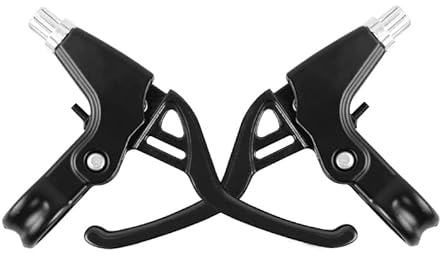 PIQIUQIU 1 Paar Fahrrad Bremshebel, Vollaluminiumlegierung MTB rennrad Fahrrad bremsgriffe Bremse Handbremsen, 2.2cm Durchmesser Fahrradteile (Schwarz)