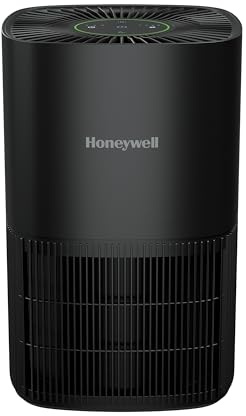 Honeywell Allergen Plus AQSense™ HEPA Air Purifier for Home, Bedroom & Pets, 530 sq ft Coverage, Air Quality Sensor, Auto Mode, Sleep Mode, 3-in-1 Filter, Smoke & Odor Reducer, AHAM Verifide, Black