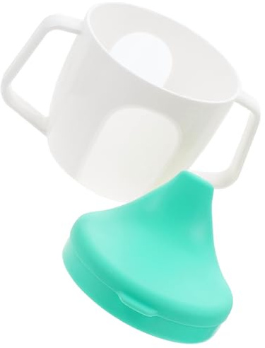 TOYANDONA Gobelets à Bec 150ml Pour Bébé Avec Double Anse, En Plastique Sans, Tasses à Eau Portables Vertes, Pour L'apprentissage Boisson Et L'usage Quotidien Des Tout-petits