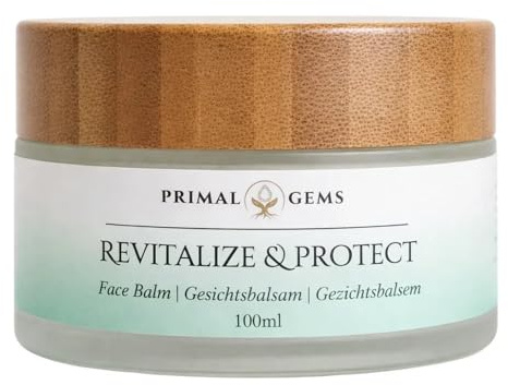 Ansiktskräm med Nögtalg och Squalan – Grass Fed Tallow Balm – Dagkräm för Skydd och Lyster – Med Druvkärneolja och Tea Tree-olja – Dermatologiskt Testad – Tillverkad i Tyskland – 100 ml