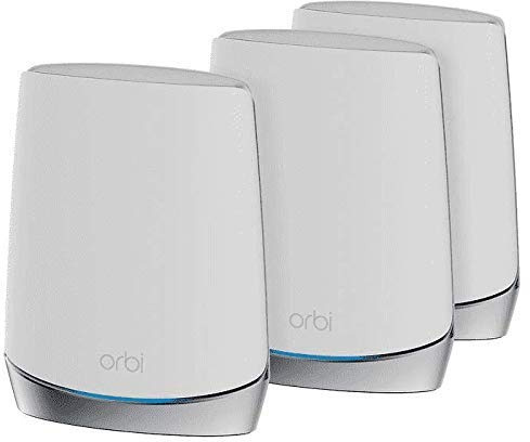 NETGEAR Orbi RBK753 High-Performance Whole Home Mesh WiFi System 3-Pack Includes 1 Router & 2 Satellites White (Renewed)