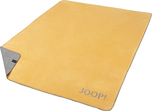 Joop! Wohndecke Melange - Doubleface Baumwollmischung Gold-Silber Größe 150x200 cm