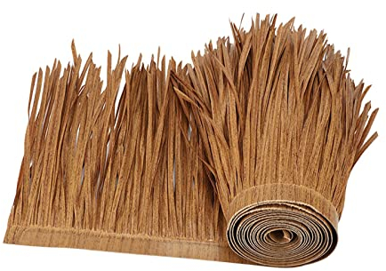perfk Roof Thatch Artificial Palm Thatch Simulation 39x20 Multipurpose Equipment Decorative Simple Using Grass Skirting Roof for Garden, A