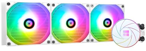 THERMALRIGHT Aqua Elite 360 Weiß ARGB Flüssig-CPU-Kühler, 360 AIO Kühlreihengröße, 3 x 120mm PWM-Lüfter, S-FDB-Lager, für AMD/AM4/AM5, Intel LGA1150/1151/1155/1156/1200/2011/1700