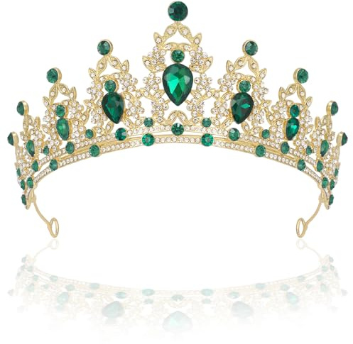Diadème en Cristal de Femme - Couronne de Mariage, Princesse et Anniversaire - Diadème de Cristal pour Fête Spéciale