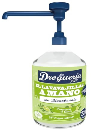 LA DROGUERIA - Lavavajillas a Mano Ecológico - 500ml (220 Lavados) (Bicarbonato)