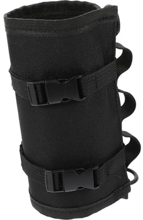 HEMOTON Gasflaschen Schutzhülle aus Oxford rutschfeste Stoßfeste Gas Tank Abdeckung Outdoor Schutz für Camping Gaskartuschen Praktische Tasche in Schwarz