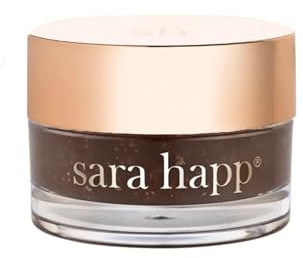 Sara Happ The Lip Scrub: Brown Sugar Scrub for Dry Lips - Gently Exfoliate, Polish, and Revitalize Lips with Vitamin E and Jojoba & Grape Oils,Vegan, 0.5 oz.