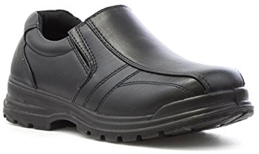 Eric Boys Black Slip On Shoe - Size 9 Child UK - Black