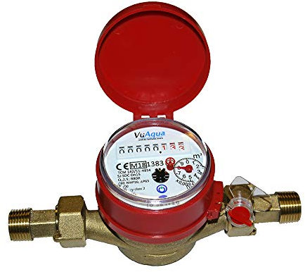 Single-Jet Hot Water Meter 1/2 BSP (15mm)
