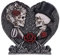 Nemesis Now Spardose Till Death Do Us Teil, 17,1 cm, Grau