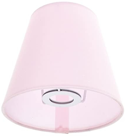 OSALADI Lampenschirm Stoff Lampenschirm Für Tischlampen E14-Sockel Stoff-Lampenschirm Ersatz-Kronleuchter Lampenschirm Lichtabdeckung Für -Stehleuchte 14 X 14 X 13 Cm Rosa Vintage