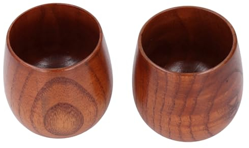 2 Pezzi Tazza Vichinga Nordica, Boccali da Birra in Legno Tazza da Tè E Birra in Legno Tazza Multifunzionale Per Caffè Latte Vino Acqua
