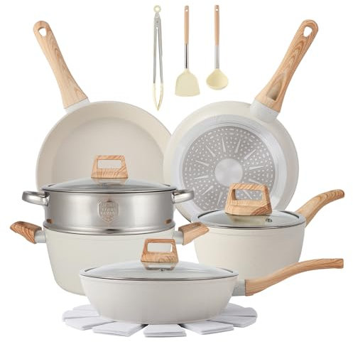 16PCS Pots and Pans Set Non Stick Cookware Set Nonstick with Cooking Set