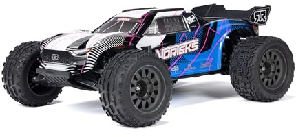 ARRMA VORTEKS MEGA 550 2WD, fjärrstyrd bil, RC bil 1/10, staditruck, över 30 km/h, uppgraderingsbar, inklusive tillbehör, blå, ARA3205T1