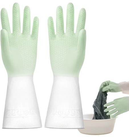 Gants en caoutchouc imperméables - Gants en caoutchouc multi-usages, pour le ménage, le nettoyage et la lessive | Couvre-mains imperméables pour le nettoyage, pour la vaisselle et les tâches ménagères