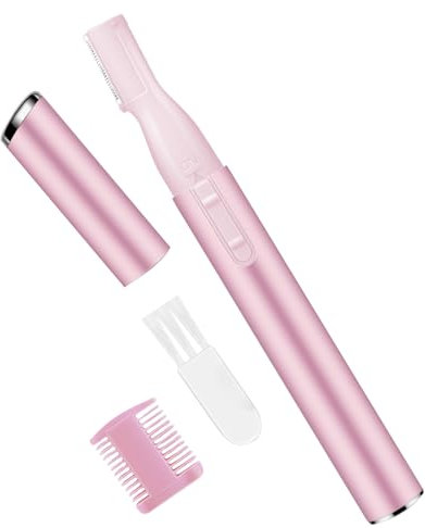1 PCS Eyebrow Hair Removal for Women Men,Mini Portable Eyebrow Trimmer,Electric Eyebrow Shaver for Eyebrows, Lips, Cheeks, jaw, Whatever You Need(Pink)