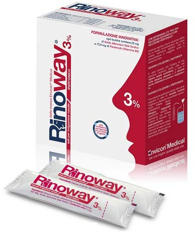 Envicon Rinoway® Sali Ipertonici per Lavaggi Nasali 3% - Polvere per Irrigazione Nasale – 15 Bustine da 7,5 g - Decongestionante Nasale per Respirare Meglio dal Naso e Alleviare il Raffreddore