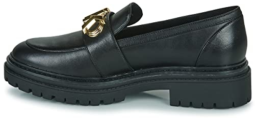MICHAEL KORS Damen Parker Lug Loafer Sneaker, Black, 37 EU