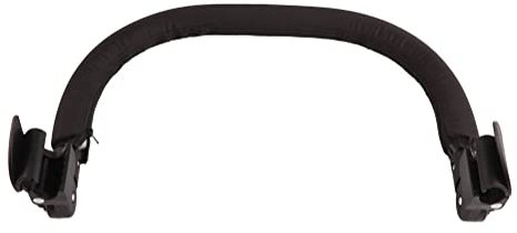 Verstellbares Kinderwagen Schutzgeländer, Sichere und Bequeme Stoßstange,Universal Armlehne Kinderwagen,Kinderwagenzubehör, PU Leder, Wasserdichtes Oxford Tuch (Schwarz)