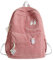 Casual Spalla Velluto a Coste Zaino Studente Moda Borsa Donna Borsa A Tracolla Piccolo Zaino Da Viaggio, rosa, Etichettalia unica